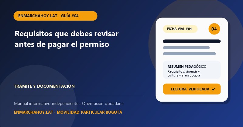 Requisitos que debes revisar antes de pagar el permiso